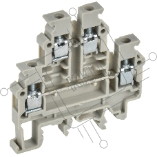 Колодка клеммная IEK CTS-ML 2 ур. 4мм2 серая