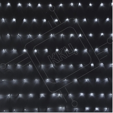 Гирлянда светод. Funray «Cетка» ML-144W, 1.0*1.5м, 144LED, хол.белый, IP20, прозр,шнур 1,5м,контр