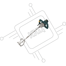 Миксер Fit 1400 Вт, 0-580 / 0-900 об/мин, 72 Нм, 120 л, двухскоростной, металл.корпус, рез.накл., коробка