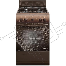 Плита газовая Gefest ПГ 5100 0018 коричневый, конфорок 4 шт, духовка 52 л, 50 см x 85 см x 58.5 см