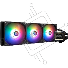Водяное охлаждение для процессора Thermalright Frozen Warframe 420 ARGB (420мм, LED, Black, ARGB/Fans: 3x140мм, 88.7CFM, 29.8dBA, 1750RPM/Pump height 60мм, 23dBA, 3000RPM, Rad thickness 27мм/S: 1851, 1700, 1200, 115X, 2011, 2066, AM5, AM4)
