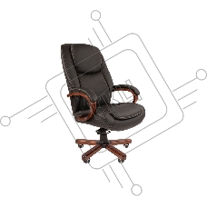 Кресло компьютерное Chairman 408 Россия нат.кожа/экокожа, черный (мультиблок)