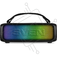 Портативная колонка Sven PS-235 черный 12W 2.0 BT 3600mAh (SV-022075)