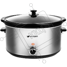 Медленноварка Kitfort КТ-208 4.5л 280Вт серебристый/черный