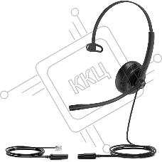 Гарнитура Yealink YHS34 Mono чёрный, проводная, RJ9