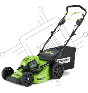 Газонокосилка самоходная аккумуляторная  GreenWorks GD60LM46SP, 60V, 46 см, бесщеточная, без АКБ и ЗУ (2502907)