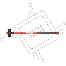 Кувалда Matrix 10925, 6000 г, фибергласовая обрезиненная рукоятка