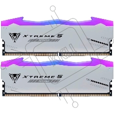 Оперативная память Patriot Viper Xtreme 5, DDR5, 48Gb (2x24Gb), 6400MHz, CL32, с радиаторами, RGB, серебристый