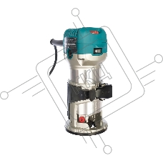 Фрезеры Makita RT0700CX2 Фрезер кромочный,{710Вт,10000-30000об\м,цанга-6-8мм,1.8кг,сум,прям направляющая,погруж и накл подошвы}