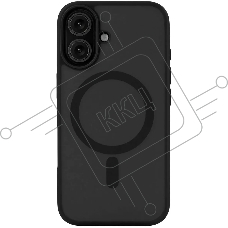 Чехол (клип-кейс) uBear для Apple iPhone 16 Cloud with MagSafe черный (CS427BL61MT-I24M)