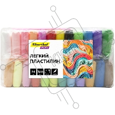 Пластилин легкий Silwerhof Create LC24OP-360st 24цв. 15гр. стек 3шт пакет