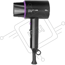 Фен для волос Galaxy Line GL 4346, черный, 1400Вт, 2 скорости потока воздуха, функция 