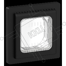 Рамка 1-местная IP55 Рпро-1-55-ФлЧ черный FLITE