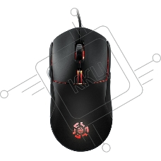 Мышь проводная Qumo UFO M77 черный, 2400 dpi, USB, кнопки - 6
