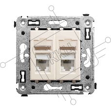 Розетка компьютерная DKC Avanti 4405464 RJ-45 двойная, категория 5e 