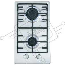 Газовая варочная панель Maunfeld EGHS.32.3ES, 2 конфорки, нержавеющая сталь, серебристый