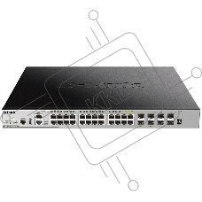 Коммутатор D-Link DGS-3630-28PC/A2ASI, 24×1 Гбит/с PoE + 4×10 Гбит/с SFP+, управляемый