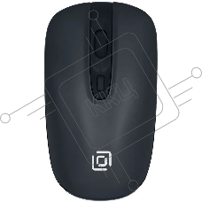 Мышь Оклик/Oklick 600MW черный оптическая (1600dpi) беспроводная USB (4but)