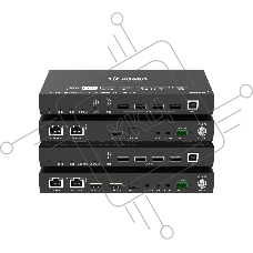 Удлинитель сигнала HDMI Infobit iTrans E100UC USB по витой паре до 100 метров, поддержка 4К60, HDBT 3.0