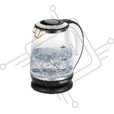 Чайник электрический Kitfort КТ-6199 2л. 2200Вт черный/белый (корпус: пластик/стекло)