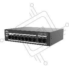 Коммутатор Uniview NSW3000-8T2GT-POE-IN, 8×100 Мбит/с PoE+ + 2×1 Гбит/с Uplink, управляемый