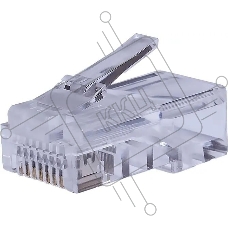 Коннектор Suprlan 10-0209-1, UTP кат.5E RJ45, прозрачный, 10шт