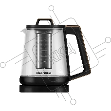 Чайник электрический Redmond KG-251 черный с деревом