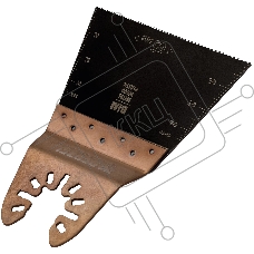 Насадка для МФИ Denzel режущая прямая, BiM, по металлу и дереву, 65 x 1,2 мм, мелкий зуб
