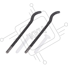 Комплект плоских кронштейнов Royal Thermo с дюбелями 7,2х170мм, черные