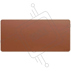 Коврик для мыши и клавиатуры большой из веганской кожи Satechi Vegan-Leather Premium Desk Mat, коричневый
