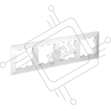 Рамка 4-м AtlasDesign Air бел./дым. бел. SE ATN220104