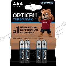 Батарея Opticell Turbo MAX LR03 AAA (4шт) блистер