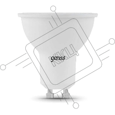 Лампа светодиодная Gauss 5Вт цок.:GU10 рефлек. 220B 6500K св.свеч.бел.хол. (упак.:10шт)