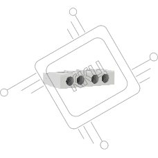 Контакт дополнительный для DMP32 и DMP63 фронтального монтажа 1НО+1НЗ YON DMPA32F11