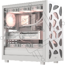 Компьютерный корпус AeroCool / Formula V Line Mana Stone White AR, ATX, TYPE-C*1, USB2.0*1, USB3.0*1, FRONT 3x120мм ARGB, REAR 1x120мм ARGB
