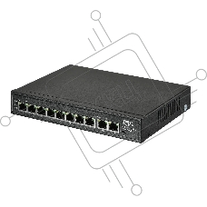 Коммутатор RVi 1NS08F-2T (1G), 8×100 Мбит/с PoE + 2×1 Гбит/с Uplink, неуправляемый