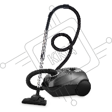 Пылесос Coolfort CF-3041 (MC) черный/серый, мощность всасывания 450 Вт, уборка сухая, пылесборник мешок 3 л.