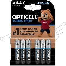 Батарея Opticell Turbo MAX LR03 AAA (6шт) блистер