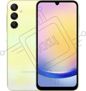 Смартфон Samsung SM-A256E Galaxy A25 128Gb 6Gb желтый моноблок 3G 4G 2Sim 6.5