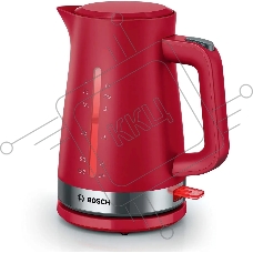 Чайник электрический Bosch TWK4M224 1.7л. красный корпус: пластик