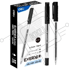 Ручка гелевая Deli EveryU EG83-BK прозрачный d=0.7мм черн. черн. 1стерж. кругл.