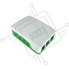 Корпус ACD RA601 White+Green ABS Case for Raspberry 4B