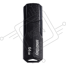 Флешка USB R/W 2.0 SmartBuy 64Gb,CLUE Black (SB64GbCLU-K)