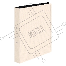 Папка на 2-х кольцах Бюрократ DeLuxe DL0740/2MILK A4 пластик 0.7мм кор.32мм молочный