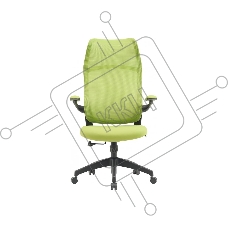 Кресло компьютерное Cactus CS-MC505-GN салатовый, сиденье салатовый, сетка/ткань, крестов. пластик, пластик черный