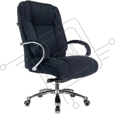 Кресло руководителя Бюрократ T-9925SL Fabric черный Holland 75 крестов. металл хром