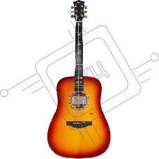 Электроакустическая гитара Kepma A1E-D-BS цвет Cherry Burst