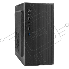 Корпус Minitower ExeGate BAA-408U-AAA350 (mATX, БП AAA350 с вент. 8см, 2*USB+1*USB3.0, HD Audio, черный)