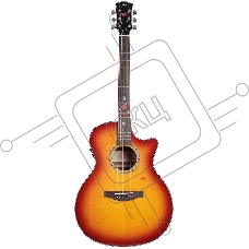 Трансакустическая гитара Kepma F2ME-GA-BS цвет Cherry Burst