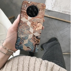Чехол (клип-кейс) Gresso Meridian, для Honor 50 Lite, золотистый/синий [gr17aaae8878]